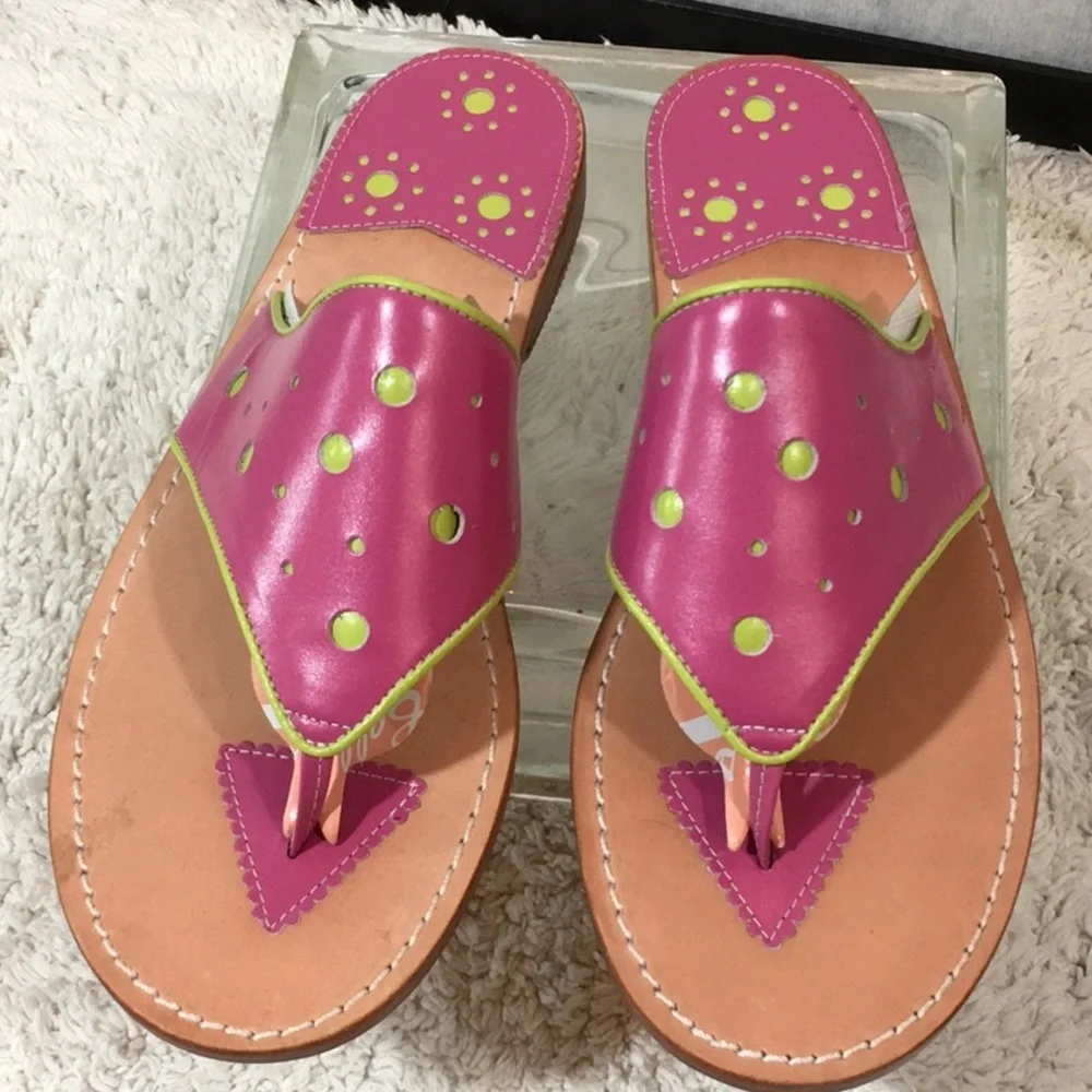 Steven Salario leather slides